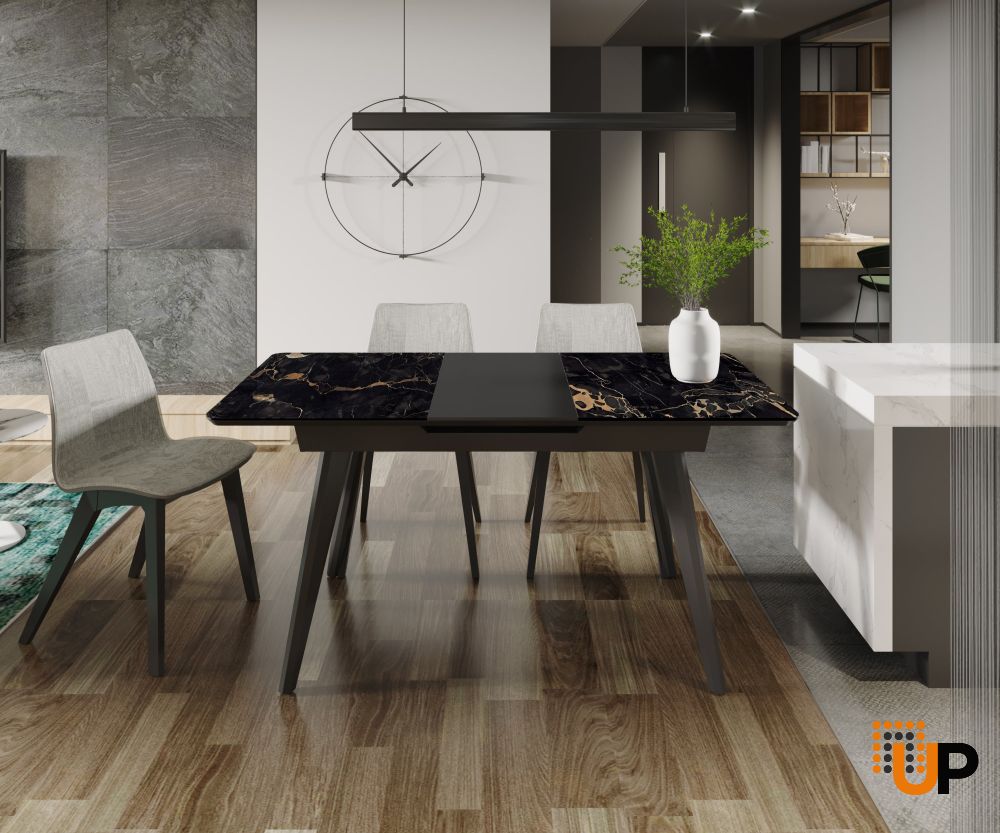 Dining Table GENOA 47(62)x31x29 RICHMOND BLACK photo#2