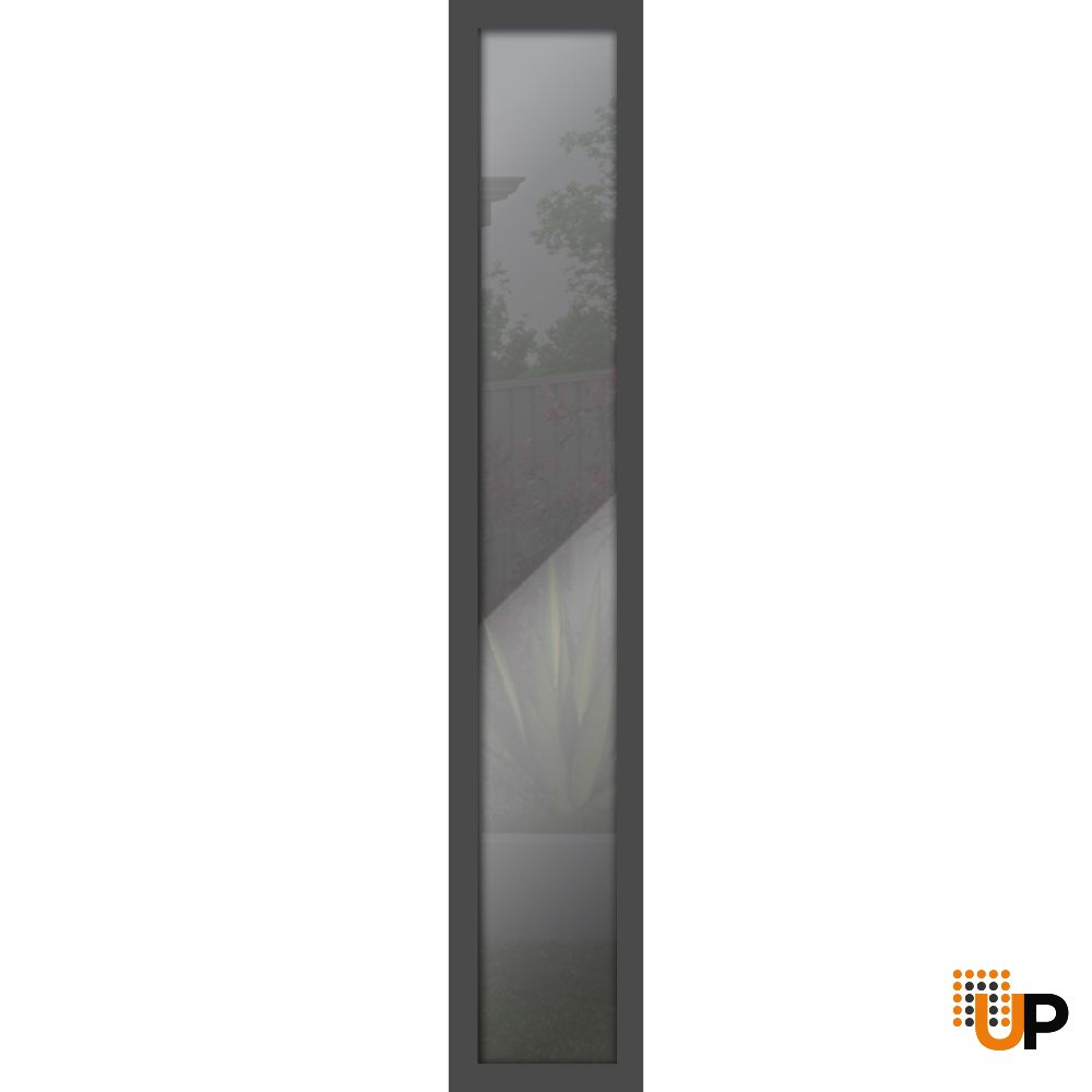 Metal Side Lite for Entry Door Gray Graphite-16" x 82" photo#1