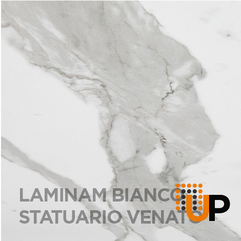 Dining Table PALERMO 102x47x29 Laminam Bianco StatuaMILAN Venato photo#6