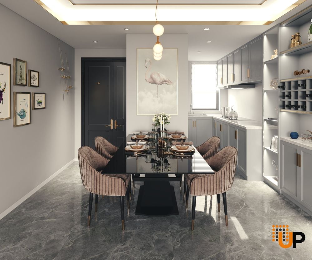 Dining Table PARMA 55(78)x31x29 Laminam Bianco StatuaMILAN Venato photo#2