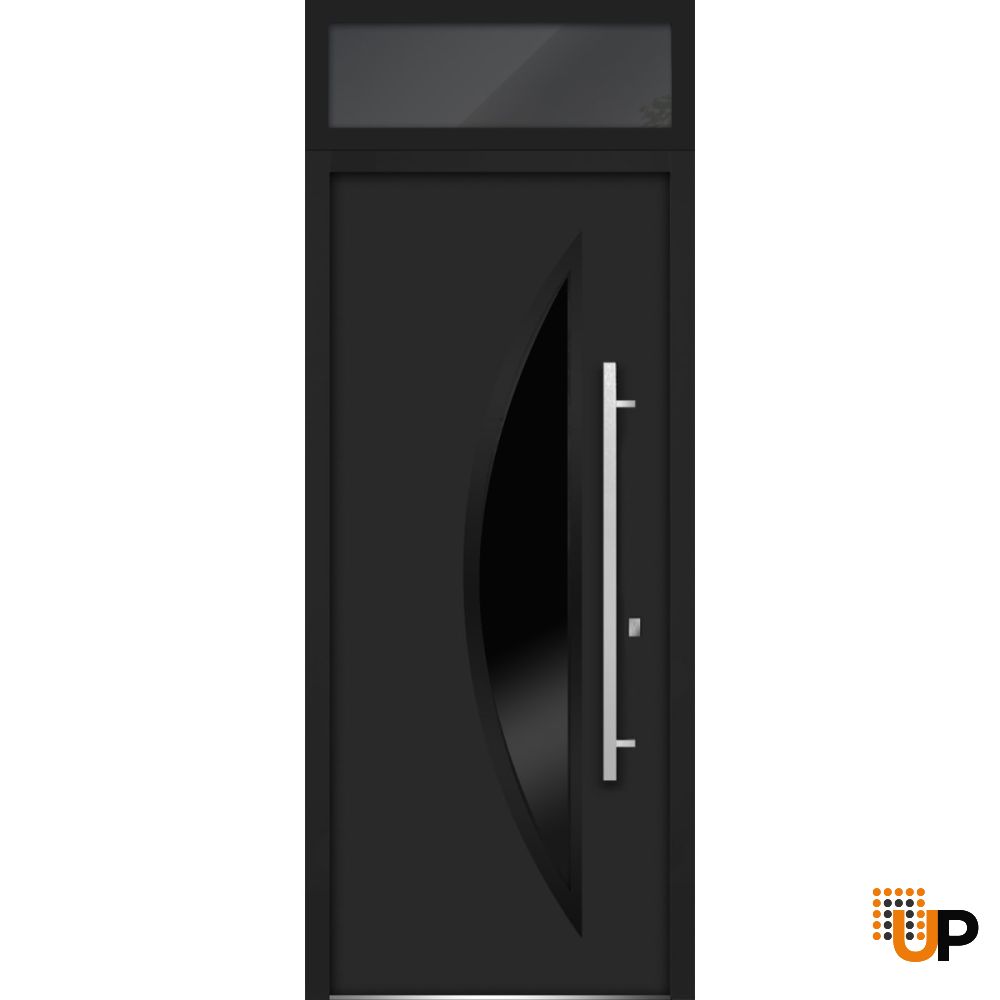 Metal Top Lite for Entry Door Black-38" x 16" photo#2