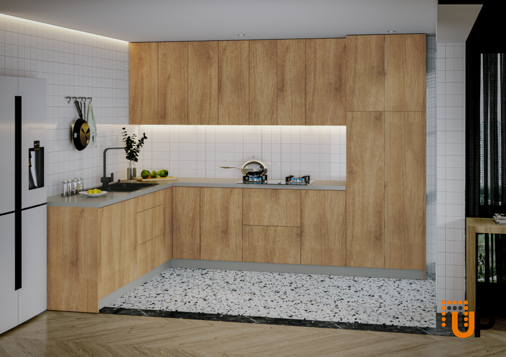 Kitchen Harmony Collection Natural Teak Color Base Size 8x10Ft Wide photo#2