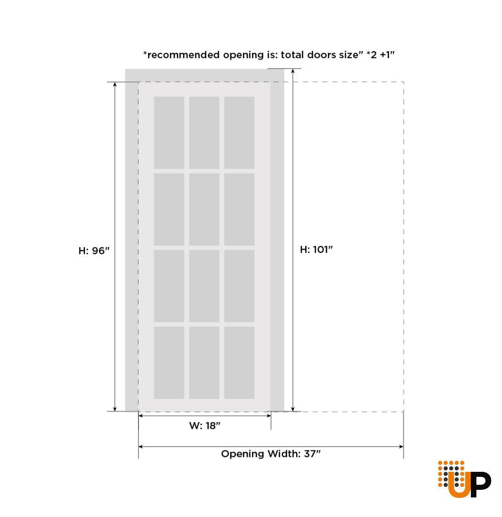Sliding Pocket Door 18 x 96 inches | Ego 5011 Marble Oak | Kit Rail Hardware | Solid Wood Interior Bedroom Modern Doors photo#6
