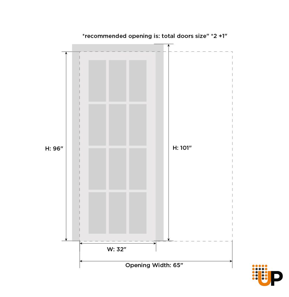 Sliding Pocket Door 32 x 96 inches | Ego 5011 Marble Oak | Kit Rail Hardware | Solid Wood Interior Bedroom Modern Doors photo#6