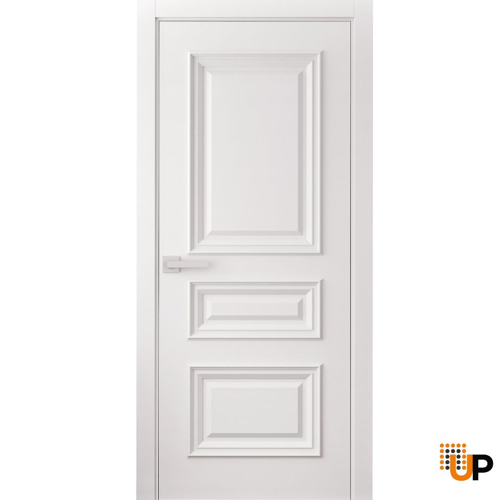 Interior Door 28 x 80 inches | ROYAL 9833 White Enamel | Single Regular Panel Frame Handle | Bathroom Bedroom Doors photo#1