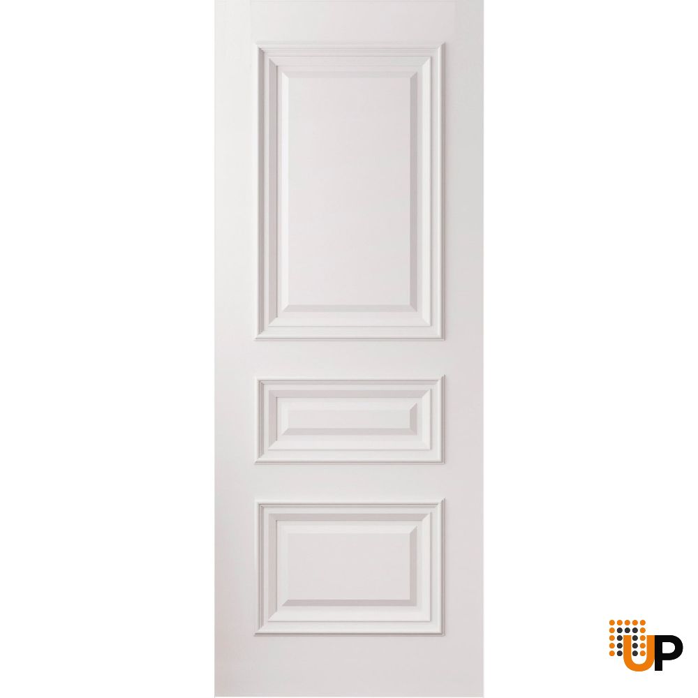 Slab Door Panel 18 x 80 inches | ROYAL 9833 White Enamel | Bathroom Bedroom Doors photo#1