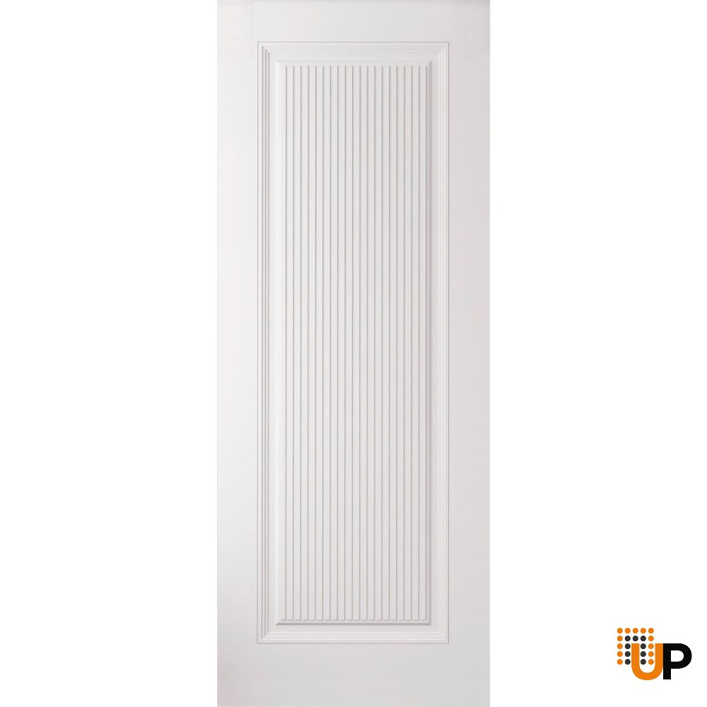Slab Door Panel 18 x 80 inches | ROYAL 9888 White Enamel | Bathroom Bedroom Doors photo#1