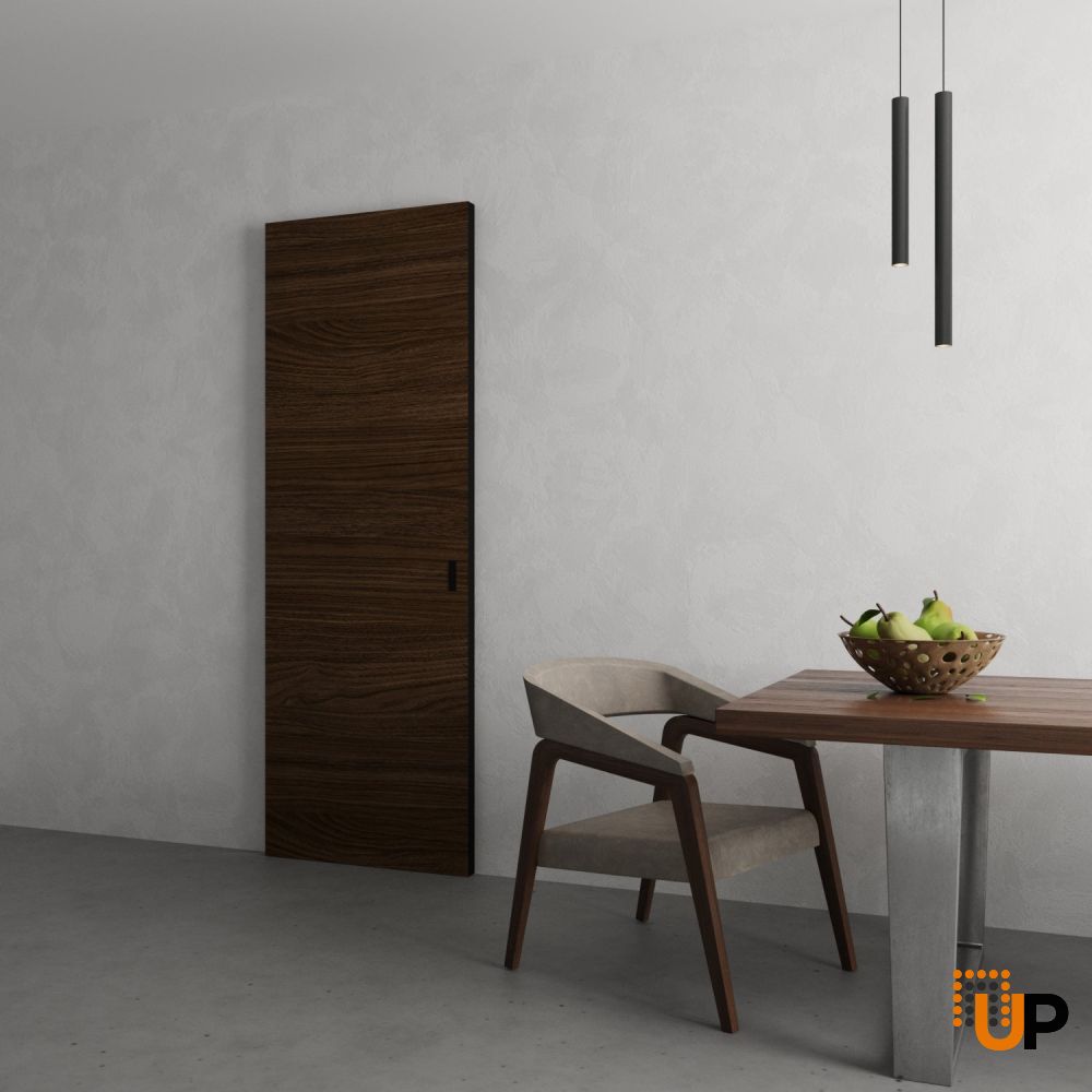 Hidden Barn with Black Edges  -  Planum 0010 Dark Walnut 30" x 80" photo#4