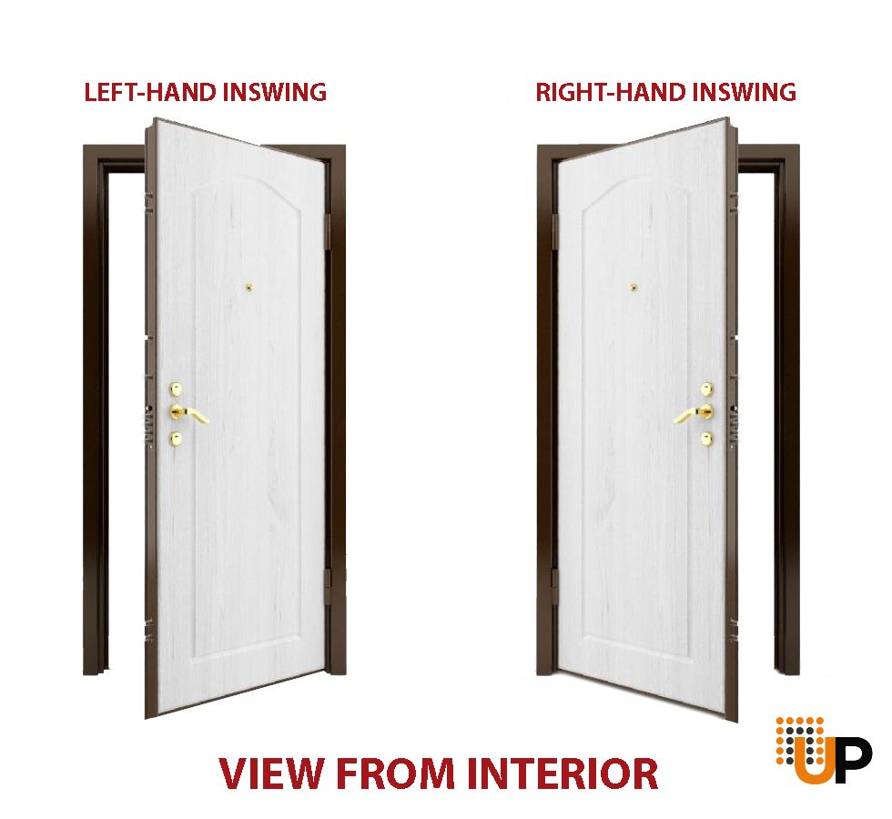 Front Exterior Prehung Steel Door / Deux 6500 White / Sidelight and Transom Window / Stainless Inserts Single Modern Painted-W36+16" x H80+16"-Left-hand Inswing photo#9