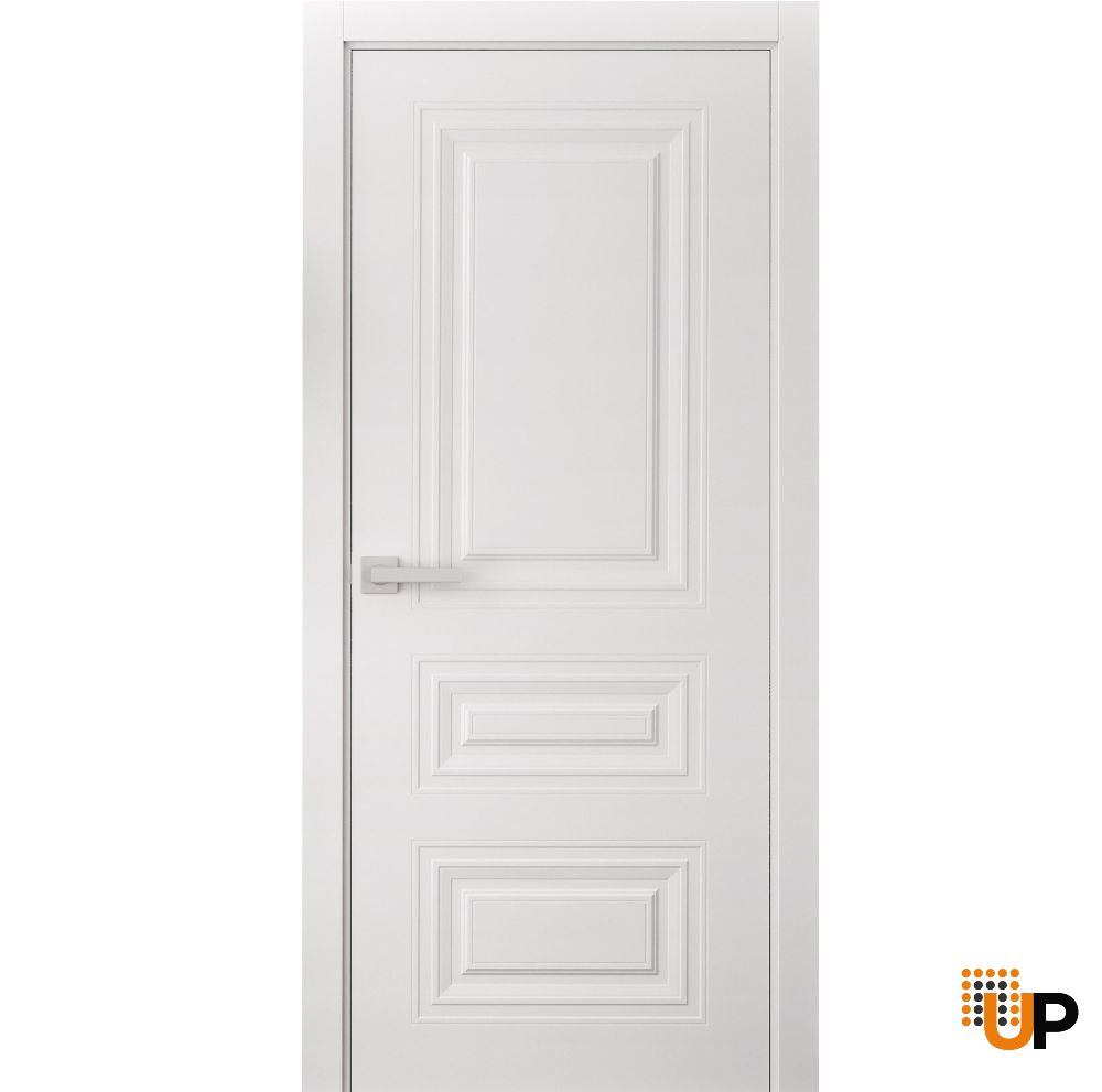Slab Door Panel 18 x 80 inches | BASIC 9233 White | Bathroom Bedroom Doors photo#1