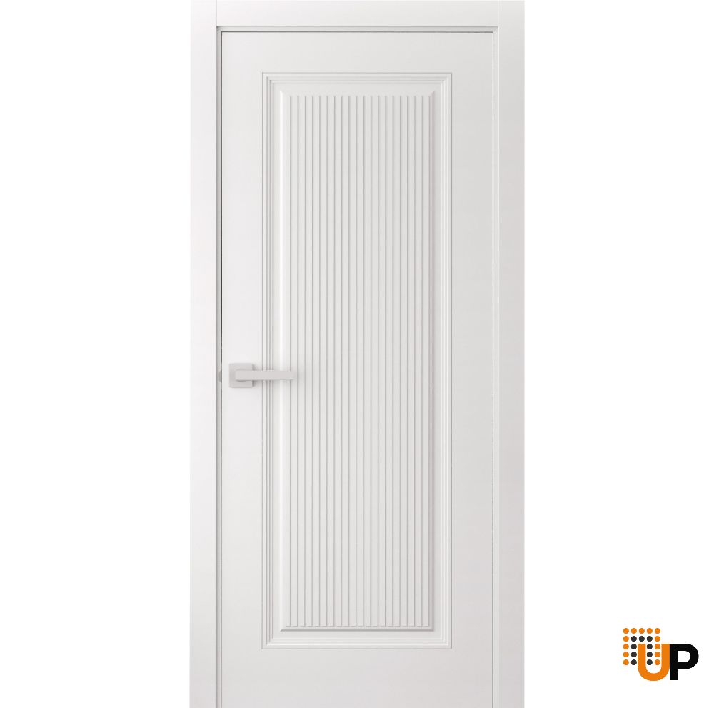 Interior Door 18 x 80 inches | ROYAL 9888 White Enamel | Single Regular Panel Frame Handle | Bathroom Bedroom Doors photo#1