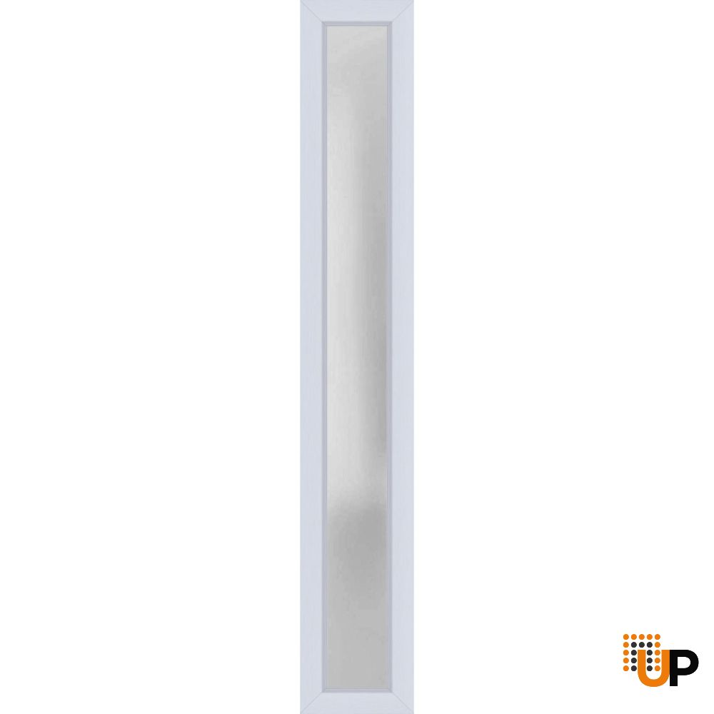 Metal-Plastic Side Lite for Entry Door White-16" x 82" photo#1