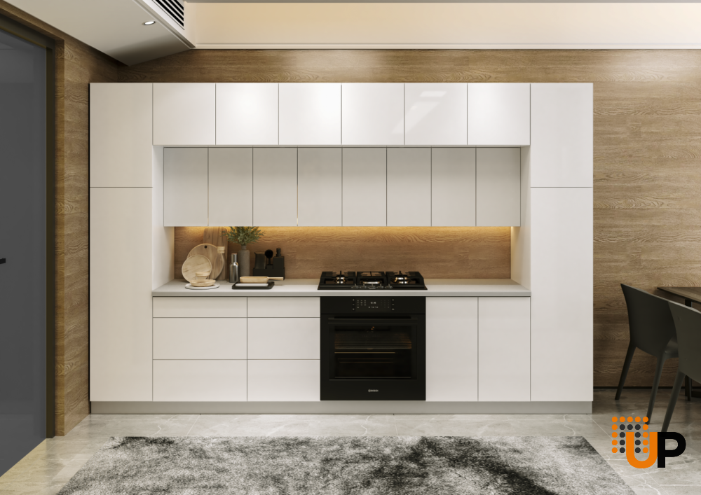 Kitchen Luxe Collection White Gloss Color Base Size 12Ft Wide photo#2