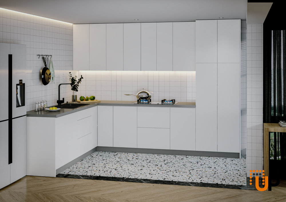 Kitchen Harmony Collection White Gloss Color Base Size 8x10Ft Wide photo#2