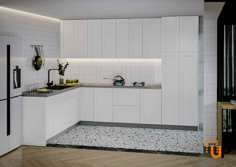 Kitchen Harmony Collection White Matte Color Base Size 8x10Ft Wide photo#2