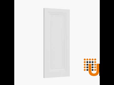 Interior Double Doors 84 x 80 inches | BASIC 9111 White | Wood Interior Solid Panel Frame | Closet Bedroom Doors photo#4