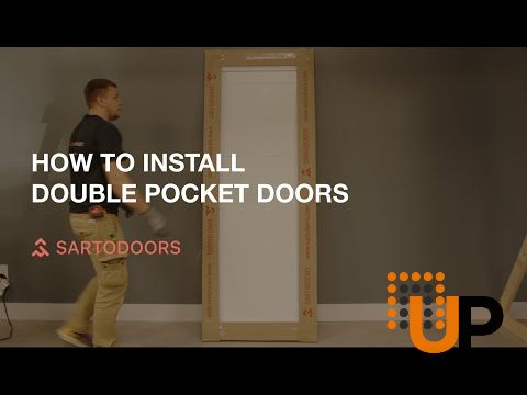 Sliding French Double Pocket Doors with Frosted Glass | Planum 2122 Chocolate Ash and Aluminum Strips | Kit Trims Rail Hardware | Solid Wood Interior Bedroom Sturdy Doors-48" x 80" (2* 24x80) photo#5