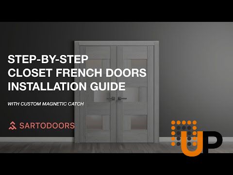Solid French Double Doors Frosted Glass | Quadro 4002 Oak | Wood Solid Panel Frame Trims | Closet Bedroom Sturdy Doors -72" x 84" (2* 36x84) photo#6