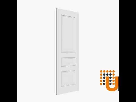 Sliding Closet Double Bi-fold Doors 72 x 80 inches | ROYAL 9833 White Enamel | Sturdy Tracks Moldings Trims Hardware Set | Wood Solid Bedroom Wardrobe Doors photo#4