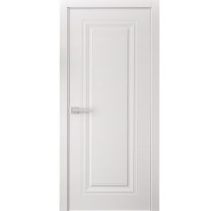 Interior Door 28 x 96 inches | BASIC 9111 White | Single Regular Panel Frame Handle | Bathroom Bedroom Doors