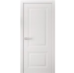 Interior Door 18 x 80 inches | BASIC 9422 White | Single Regular Panel Frame Handle | Bathroom Bedroom Doors