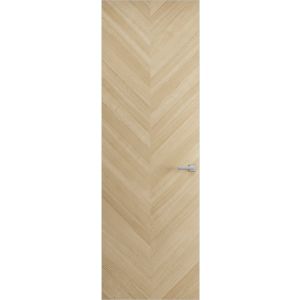 Hidden Door | Ego 5005 Painted White Oak Concealed Metal Frame 18" x 80" Left-hand Inswing