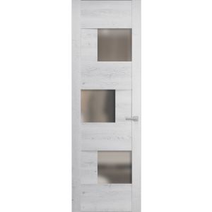 Hidden Door | Sete 6933 Nordic White Concealed Metal Frame 18" x 80" Left-hand Inswing
