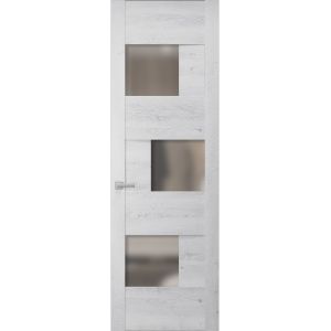 Hidden Door | Sete 6933 Nordic White Concealed Metal Frame 18" x 80" Right-hand Inswing