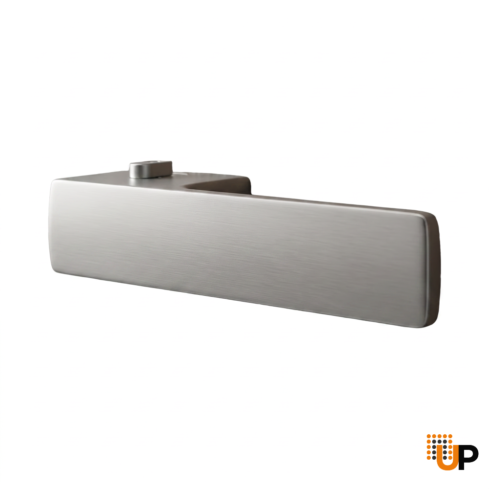 Door Euro Handle 4084  Lock, Satin chrome, Right Privacy photo#1