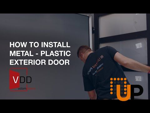 Manux 8102 exterior metal-plastic door 50x94 (36+14x80+14) grey upvc Photo #2