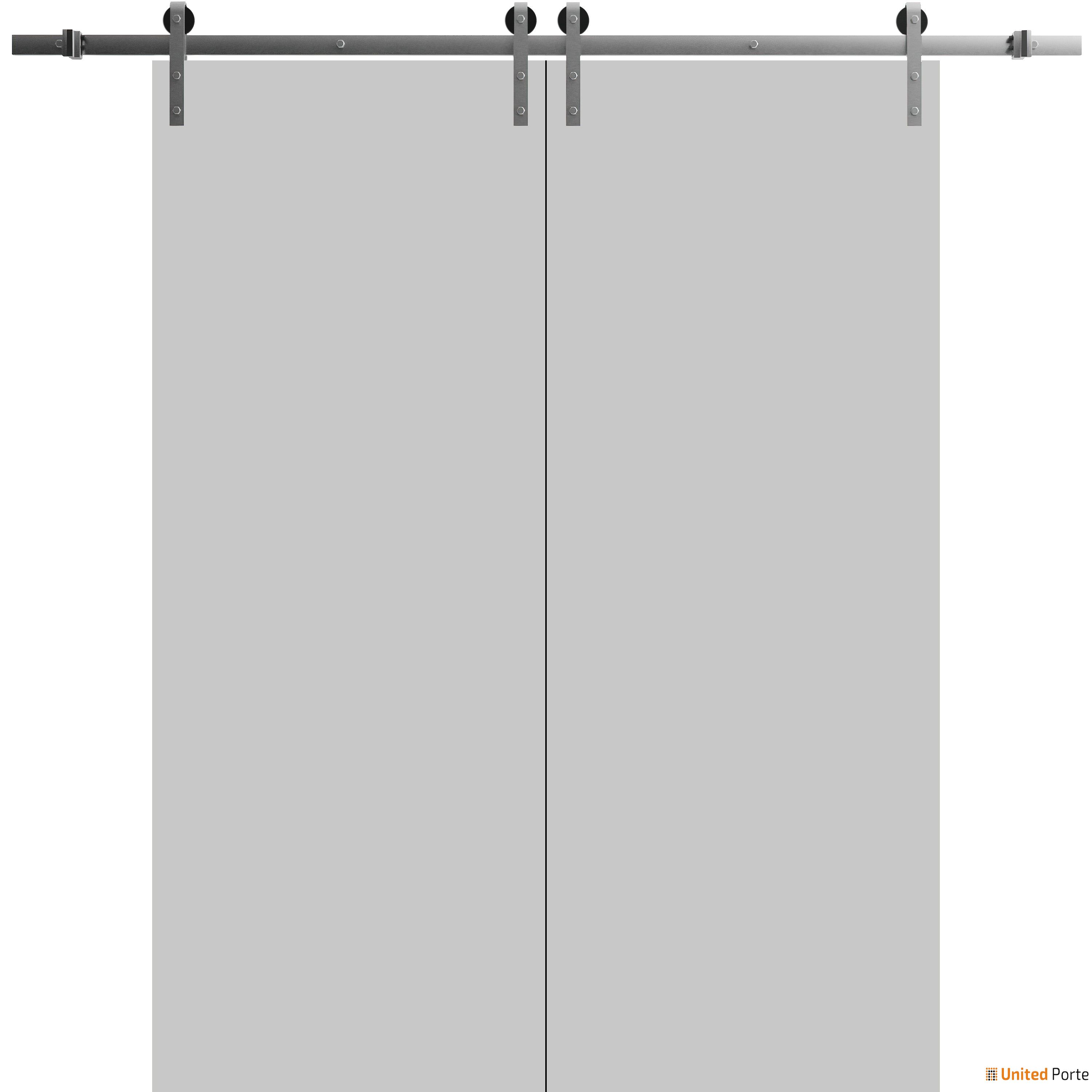 The Belmont™ Series Std. Barn Door Style Dual Slider Fits 57” to