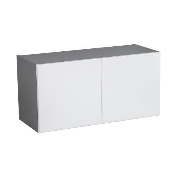 36" x 18" x 24" Refrigerator Wall Cabinet-Double Door-with White Gloss door