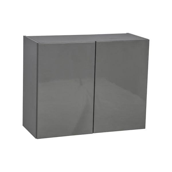36" x 24" x 24" Refrigerator Wall Cabinet-Double Door-with Grey Gloss door