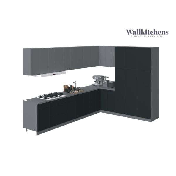 Kitchen Timeless Collection Black & Gray Color Base Size 12Ft Wide
