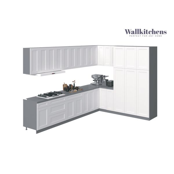 Kitchen Timeless Collection White Matte Color Base Size 12Ft Wide