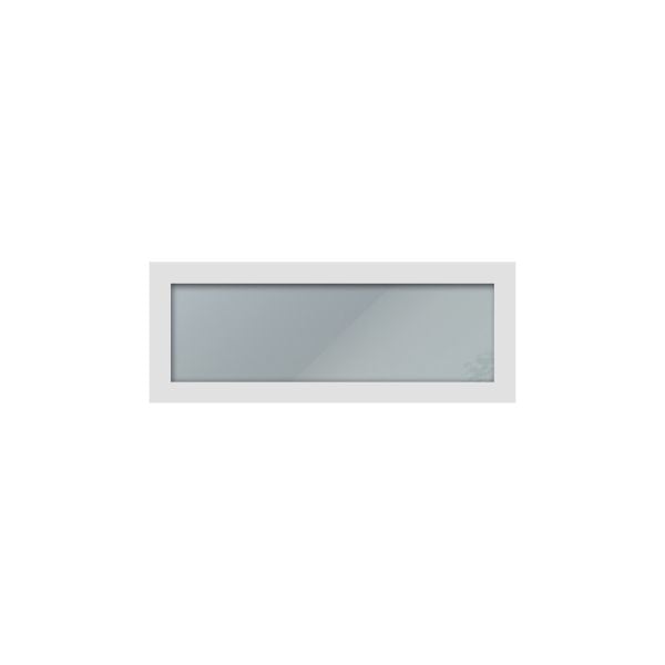 Metal Top Lite for Entry Door White-38" x 16"