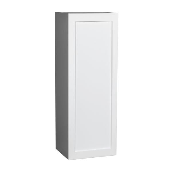 9" x 42" Wall Cabinet-Single Door-with Shaker White Matte door
