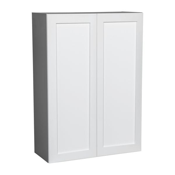 36" x 42" Wall Cabinet-Double Door-with Shaker White Matte door