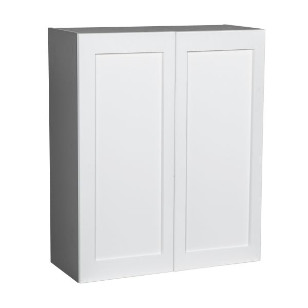 24" x 36" Wall Cabinet-Double Door-with Shaker White Matte door