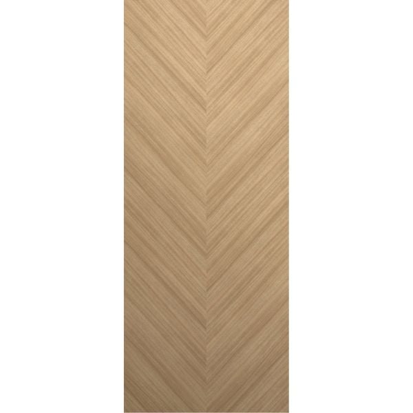 Slab Door Panel 18 x 84 inches | Ego 5005 Natural Oak | Wood Veneer Doors | Pocket Closet Sliding Barn