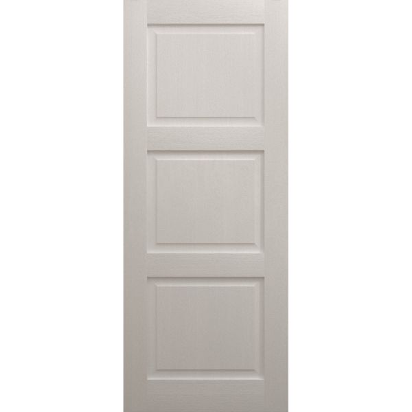 Slab Door Panel 18 x 80 inches | Ego 5010 Painted White Oak | Wood Veneer Doors | Pocket Closet Sliding Barn
