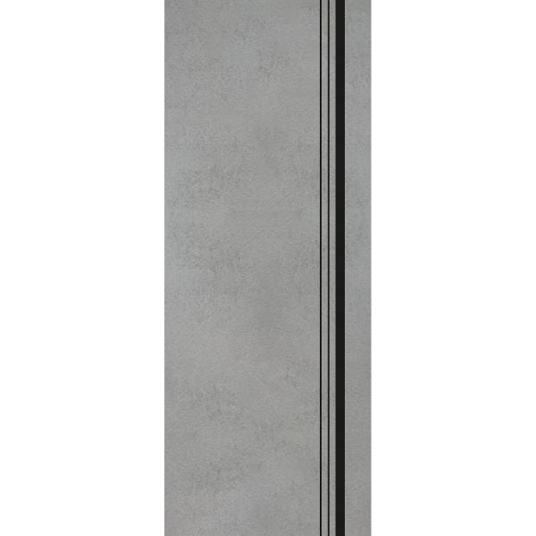 Slab Barn Door Panel | Planum 0011 Concrete | Sturdy Finished Flush Modern Doors | Pocket Closet Sliding