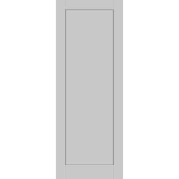 Lite Slab Barn Door Panel | Quadro 4111 Matte Grey | Sturdy Finished Wooden Modern Doors | Pocket Closet Sliding