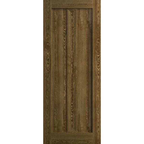 Slab Door Panel 18 x 80 inches | Ego 5006 Marble Oak | Wood Veneer Doors | Pocket Closet Sliding Barn