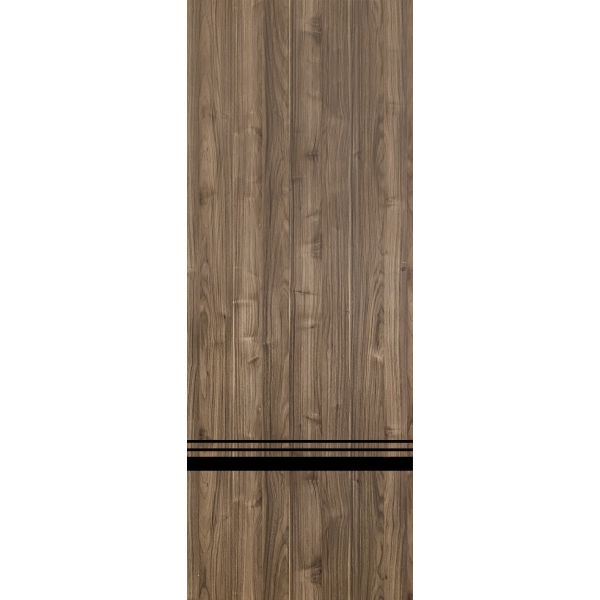 Slab Barn Door Panel | Planum 0012 Walnut | Sturdy Finished Flush Modern Doors | Pocket Closet Sliding-18" x 80"