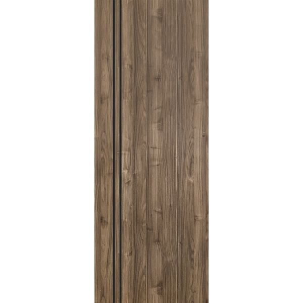 Slab Barn Door Panel | Planum 0016 Walnut | Sturdy Finished Flush Modern Doors | Pocket Closet Sliding