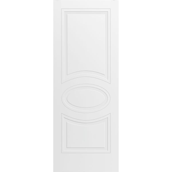 Slab Door Panel / Mela 7001 Matte White / Modern Finished Doors / Pocket Closet Sliding Barn