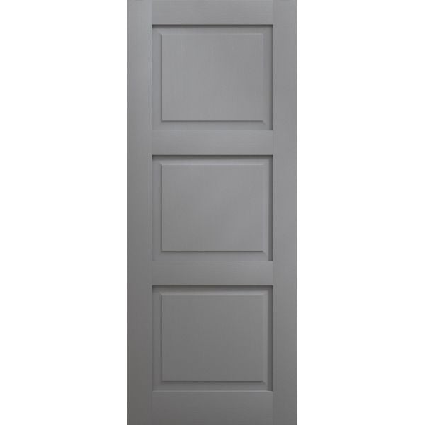 Slab Door Panel 36 x 80 inches | Ego 5010 Painted Grey Oak | Wood Veneer Doors | Pocket Closet Sliding Barn