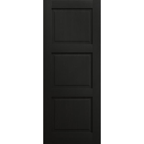 Slab Door Panel 42 x 96 inches | Ego 5010 Painted Black Oak | Wood Veneer Doors | Pocket Closet Sliding Barn