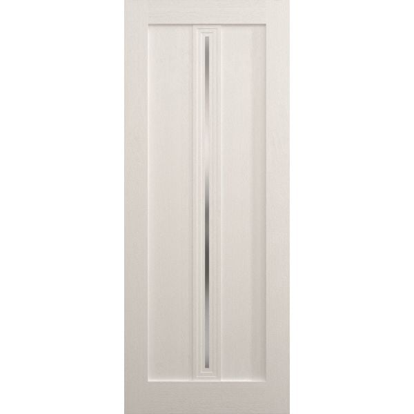 Slab Door Panel 18 x 80 inches | Ego 5014 Painted White Oak | Wood Veneer Doors | Pocket Closet Sliding Barn